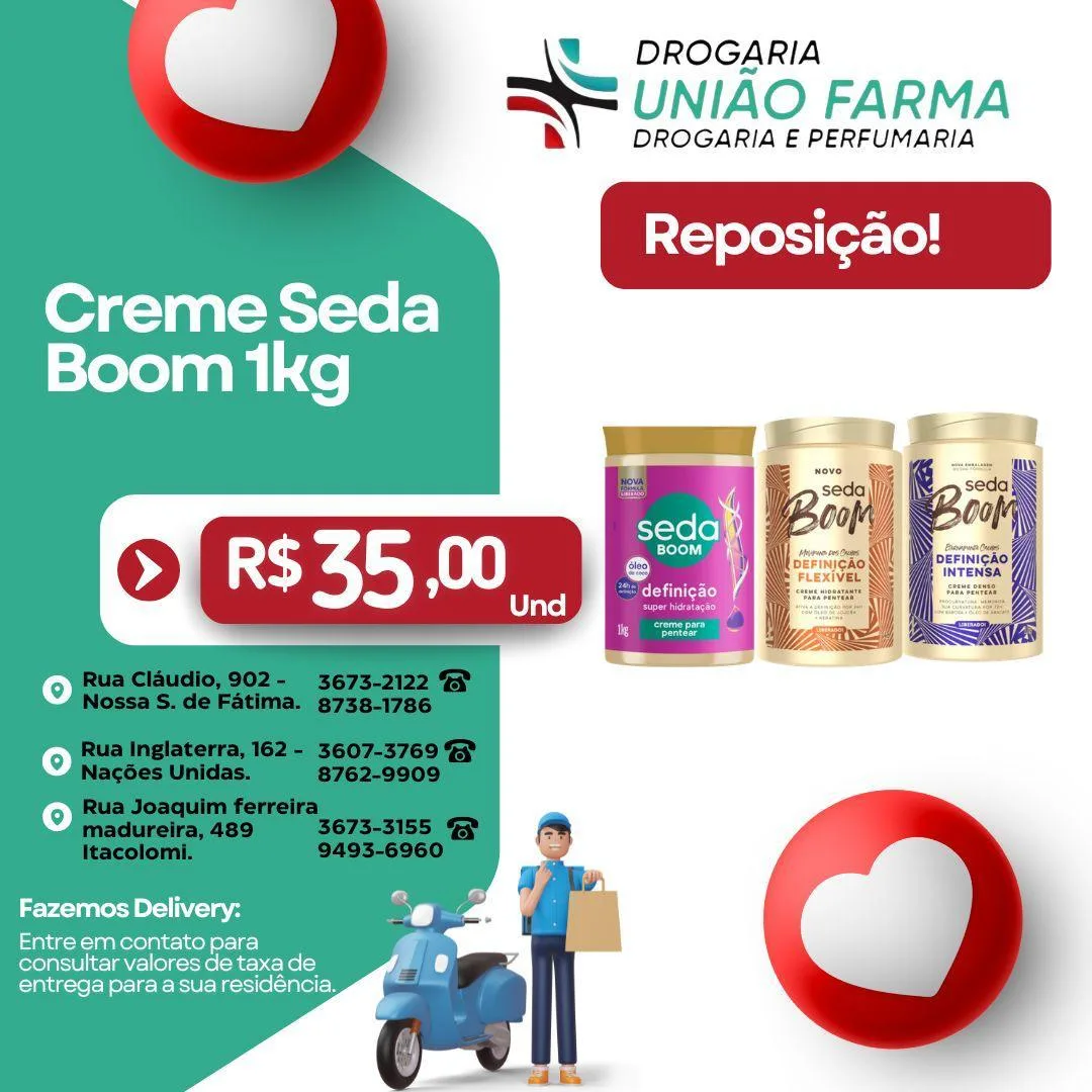 Creme Seda Boom 1 kg