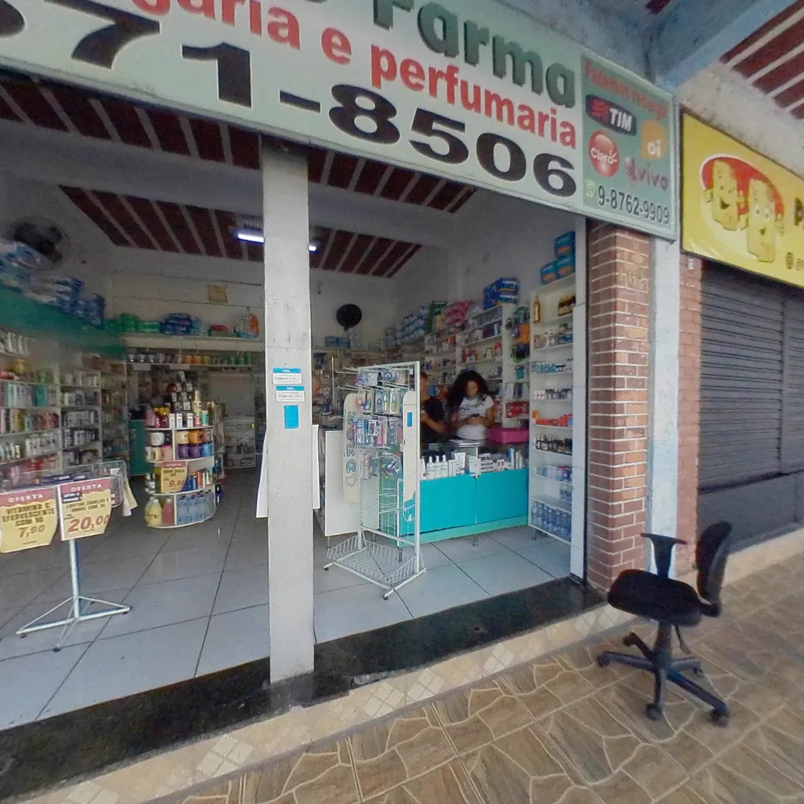 Fachada da União Farma Nações Unidas, em Sabará